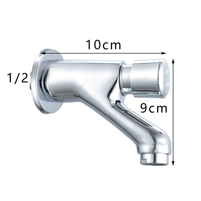 Gezichtswastafel Zelfsluitende waterbesparende kraan Badkamer Wastafel Koudwaterkraan Vertraging Knop Sectie Kraan Badkameraccessoires: Rood