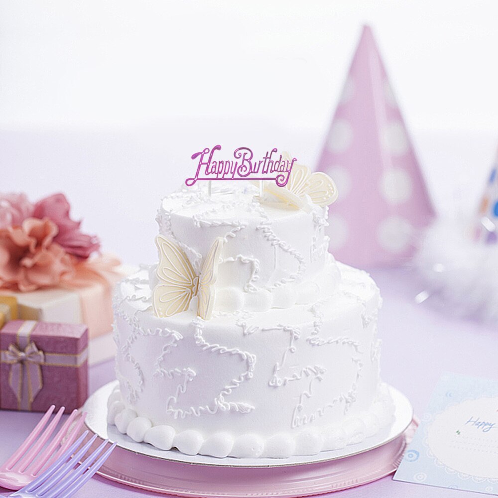 100pcs Cake Topper Stylish Decorative Cupcake Picks for Banquet Home Bar