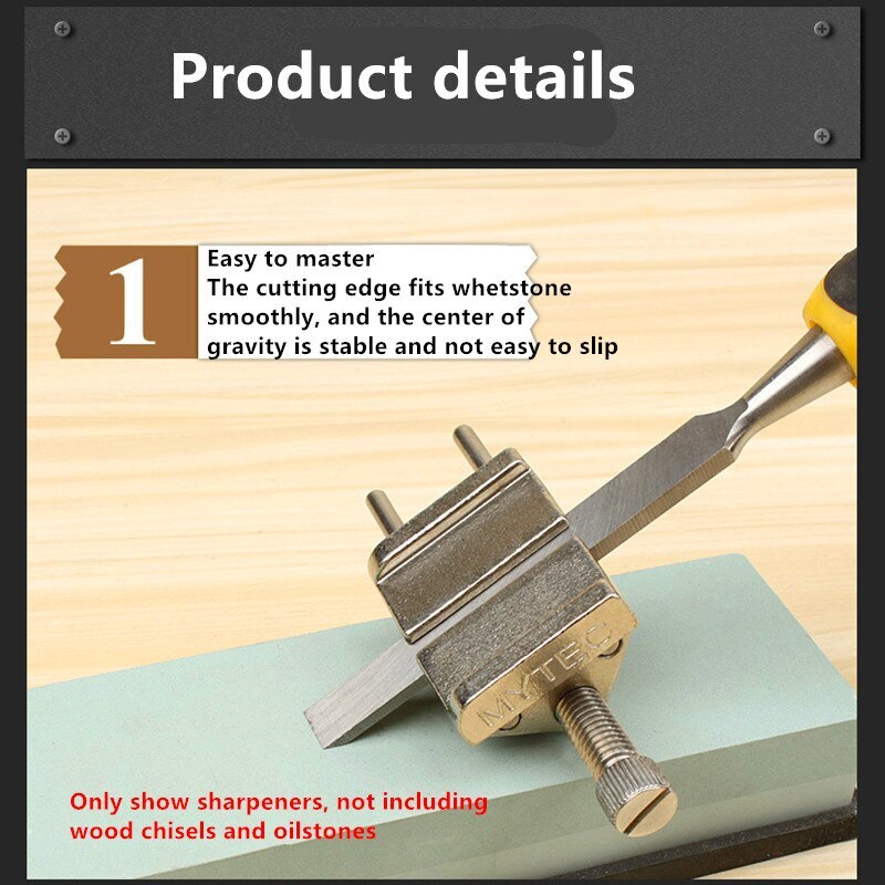 Brass Sharpener Fixed Angle Sharpener For Wood Chisel Planer Blade Multifunction Chisel Edge Planer Sharpening Wood Hand Tool