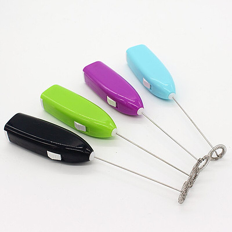 1pc mleko napoje kawa ubijaczka, rózga elektryczna trzepaczka robić jajek spieniacz spieniacz mini uchwyt mieszadło praktyczne narzędzie kuchenne