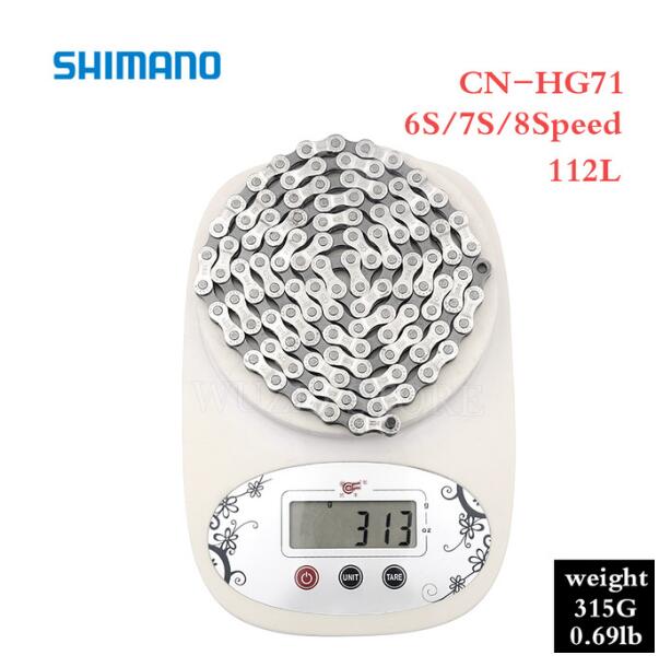 Shimano-cadena móvil para bicicleta de montaña HG50 8S, 6/7/8/9 velocidades, 112L, accesorios para bicicleta de montaña, cadena caja HG40, 116L: HG71 8 112L no box