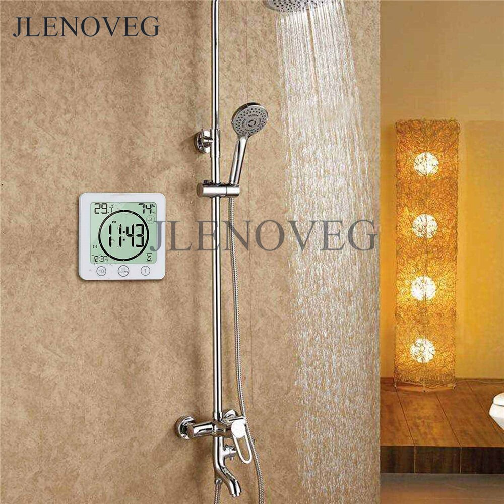 Waterdichte Badkamer Klok En Timer Voor Douche, Digitale Waterbestendig Douche Wekkers Met Zuignap, water Proof Bathro