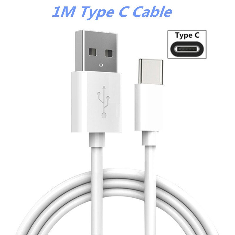 Type C Charge Cable Adaptive Fast Charging Adapter Charger for Samsung Galaxy S20 FE Fan Edition S10 Lite Note 10 Plus M51 A51: 1M Type C Cable