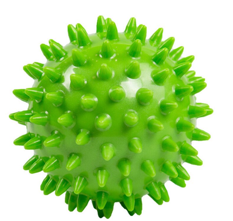63mmMuscle Relaxation Pelvic Exercise Sports Fitness Foot Silicone Massage Ball Body Pain Stress Massage Relief Trigger Point: Green