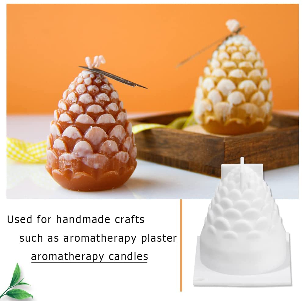 Candle Molds 3D Shape Handmade DIY Chocolate Cake Silicone Dinner Decorative Mould for Candle Making Set