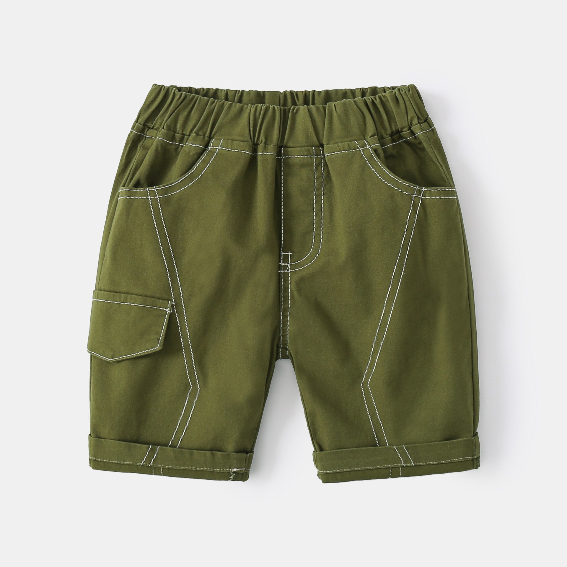 Vêtements d'été en coton pour bébés garçons, Shorts taille moyenne, à la , bas pour hommes, tenue pour nourrissons, 3-8T: 3 / 140