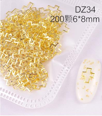 28 rutnät/uppsättning naglar glitter halv pärla nit nitar legering set för 3d pärlor diy hem nagelkonst dekoration smycken pärla leverantör: Dz34