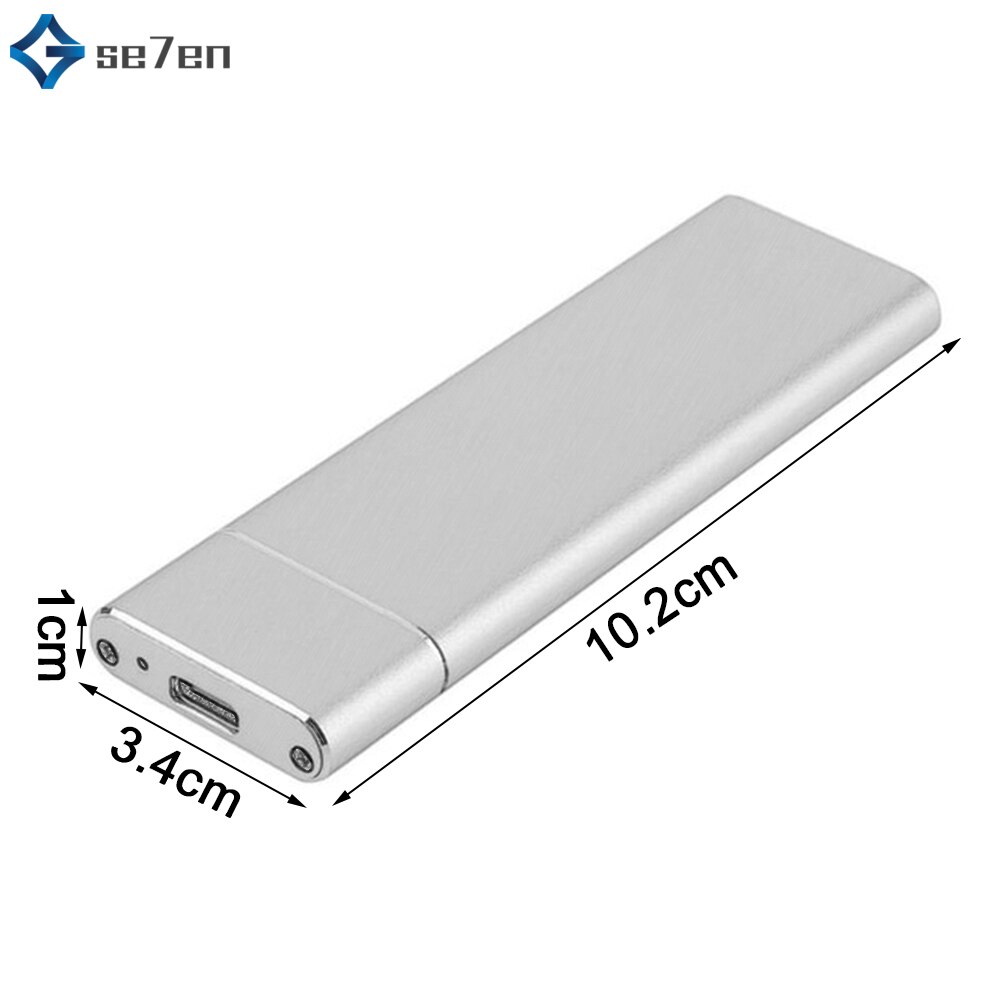 USB 3.1 to M.2 NGFF SSD Mobile Hard Disk Box Adapter Card External Enclosure Case for m2 SATA SSD USB 3.1 2230/2242/2260/2280