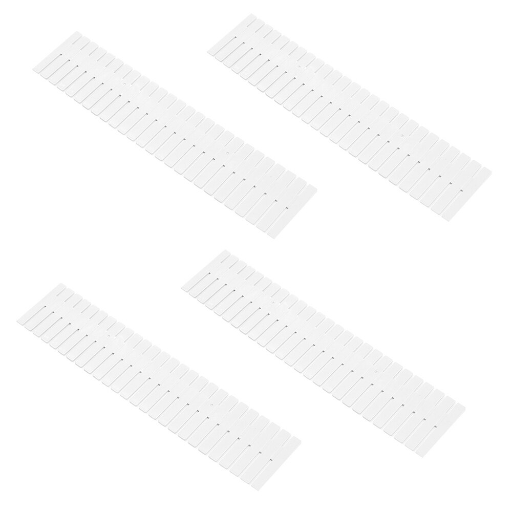 DIY Drawer Division Board Plastic Divider Grid Drawer Organizer Adjustable Cabinet Storage Divider Household Wardrobe Separator: White