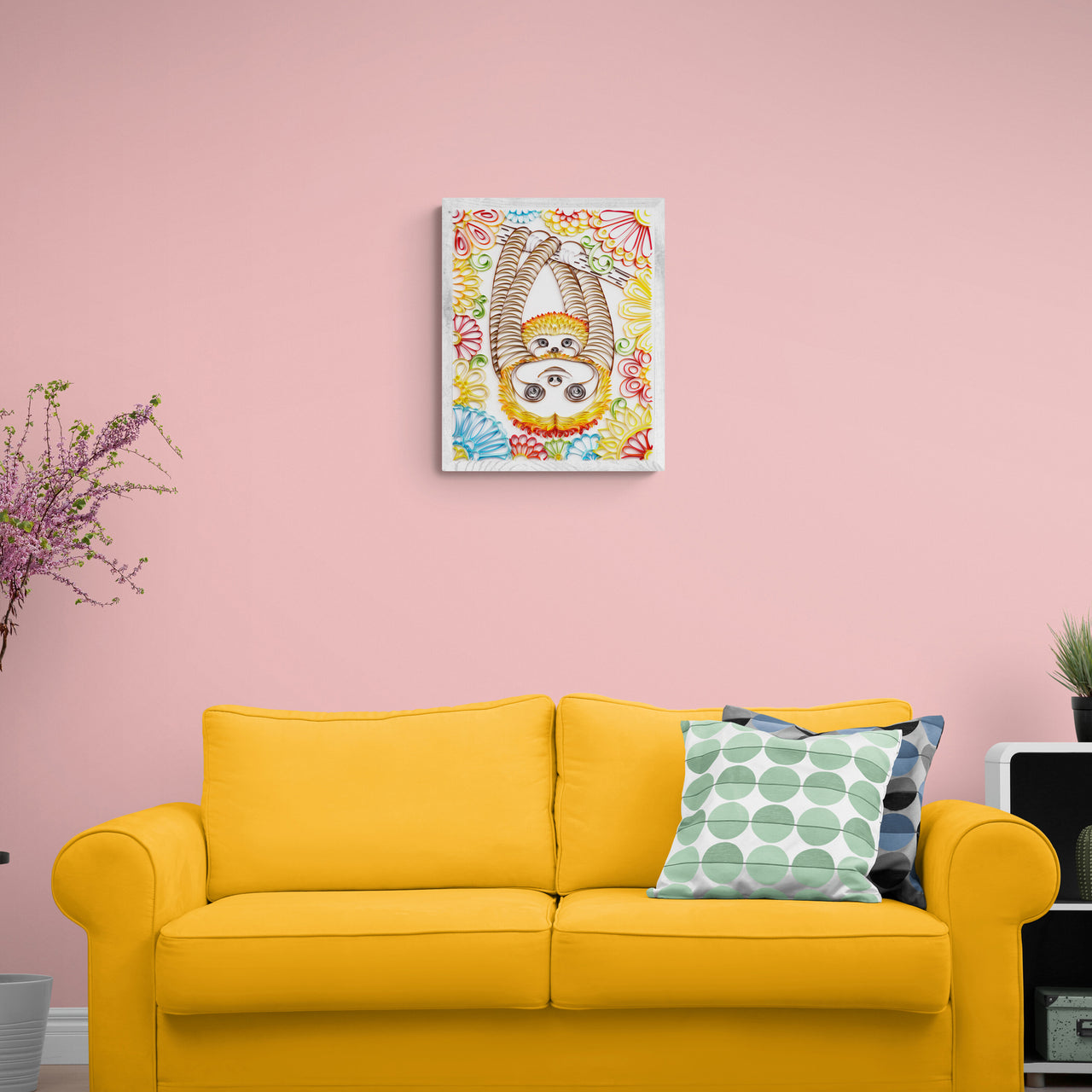 3D Sloth Quilling Papier Filigrane Gemälde Wand Dekor DIY Quilling Papier Handwerk DIY Quilling Papier Werkzeuge Kits 20 Zoll