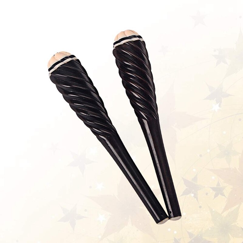 2 stuks zwarte sandelhouten erhu-schachten voor snaarinstrumenten