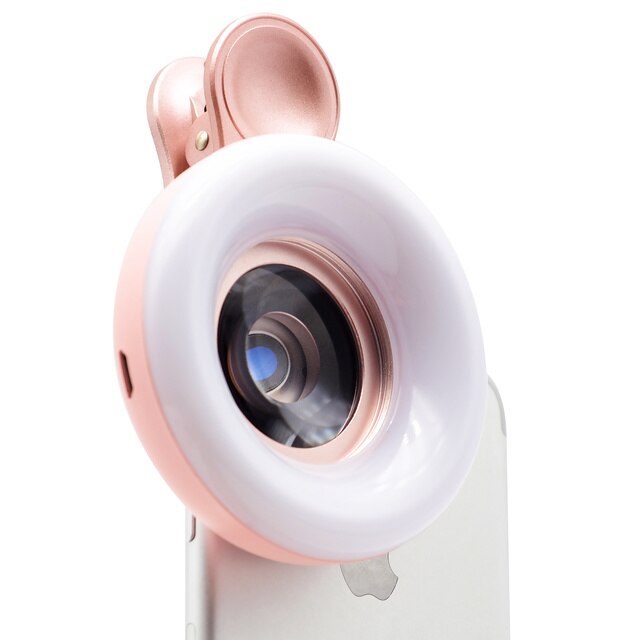 Macro Hd Fotografie Vulling Licht Voor Wimper Extensions Make Mobiele Telefoon Macro Lens Iphone Android Telefoon: pink