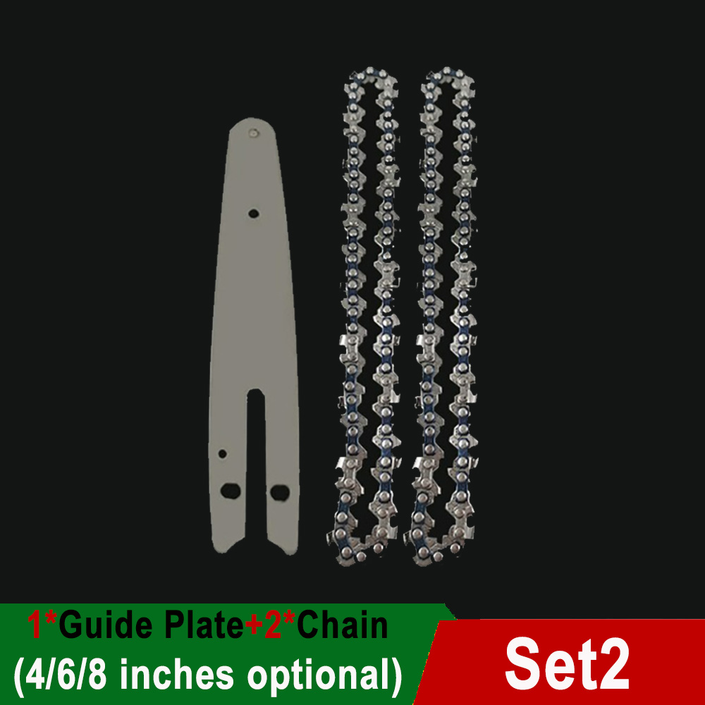 1/4 "chaîne de tronçonneuse 4/6/8 pouces Mini chaînes de tronçonneuse en acier tronçonneuses électriques chaînes d'accessoires remplacement Mini tronçonneuse électrique