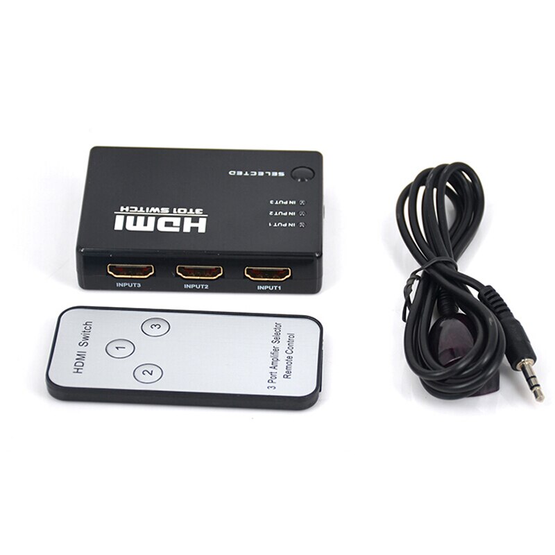 3 Port Smart HDMI Switcher Three HDMI Signal Input Switch HDMI signal output 3 cut 1 video switcher