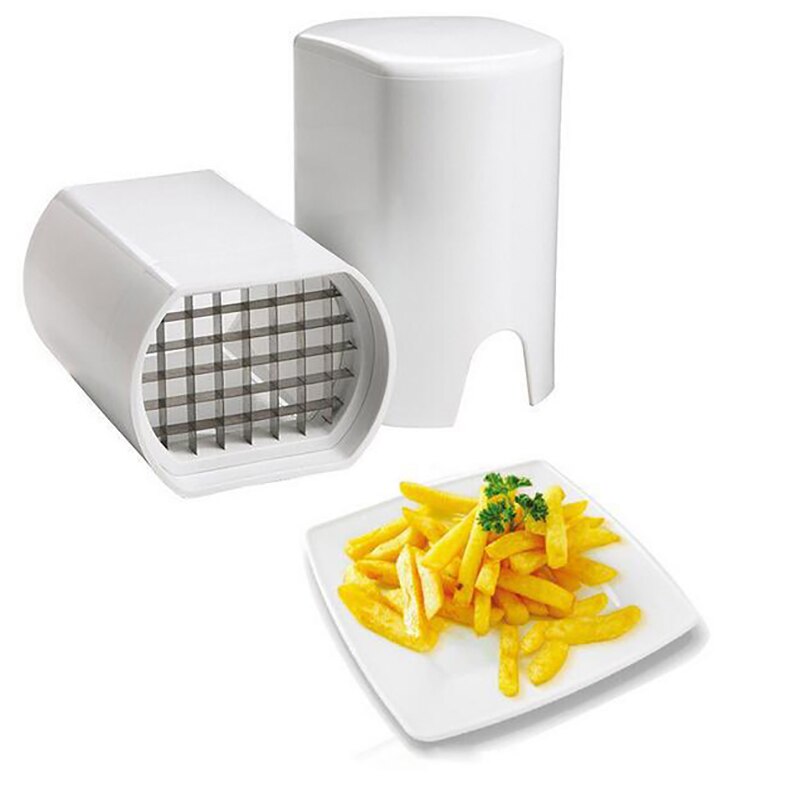Chips Maker Potato Cutter Chipper Vegetable Chopper French Fry Cutter With 44 Grids Lid Waffle Fries Cutter Kitchen Accessories
