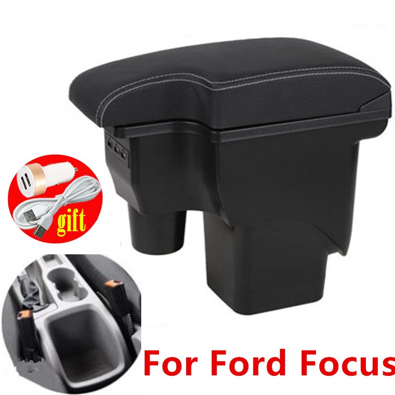 Til ford focus 2 mk2 armlæn kasse central butik indhold opbevarings kasse ford fokus armlæn kasse