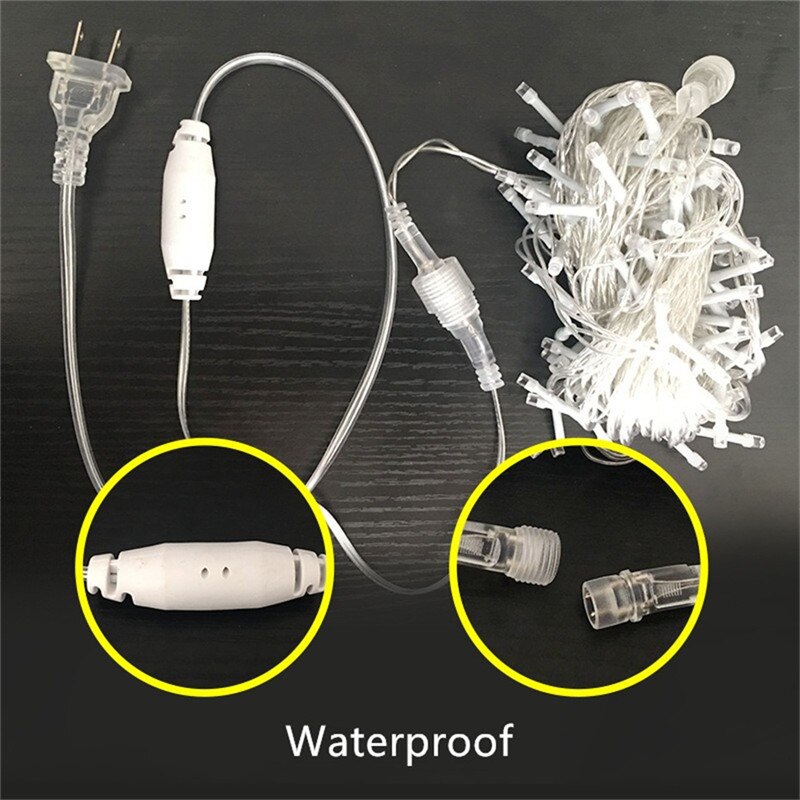 Outdoor Straße Girlande 5/8/12M Wasserdichte Connecter Eiszapfen Lichter Dekore für Hof Traufe Dach Korridor Veranda pavillon UK EU Stecker in