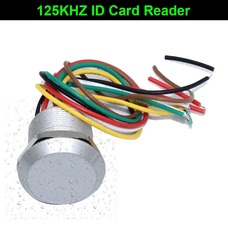 Mini lector de tarjetas de proximidad RFID IP65 impermeable 125KHZ 13,56 MHz lector de tarjetas RFID Wiegand26/34 para sistema de Control de acceso: Naranja