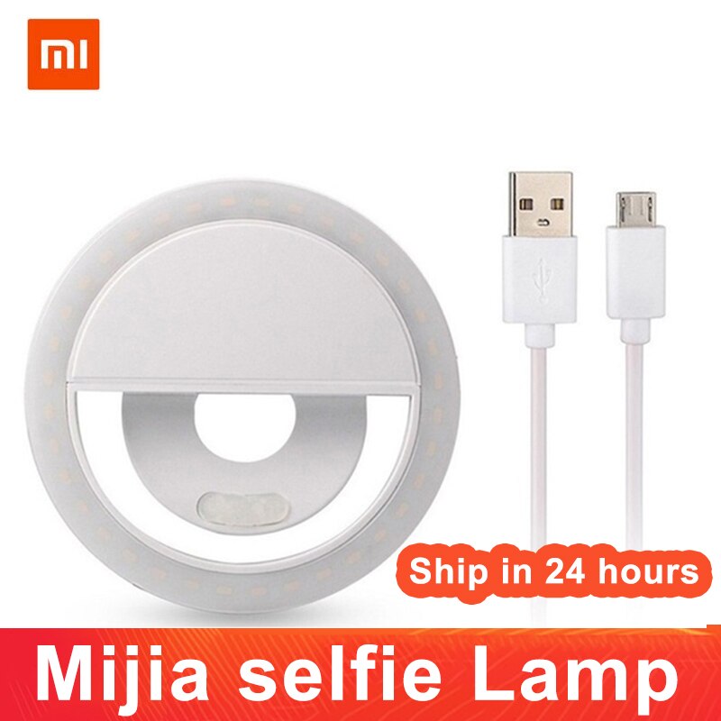 Mijia Selfie Ring Lamp Ronde Ringvormige Lamp 36 Led 3 Niveau Helderheid Verstelbare Selfie Lamp Voor Mobie Telefoon Laptop Android