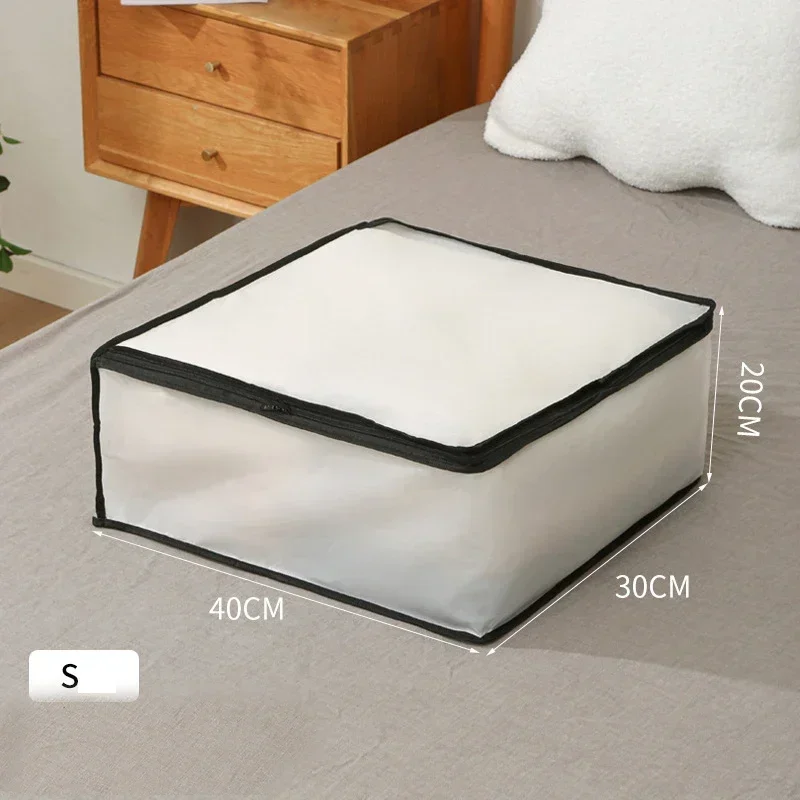 Onderbed Quilt Opbergtas Opvouwbare Quilt Tas Garderobe Kleding Opbergdoos Stofdichte Organizer Grote Capaciteit Quilt Opbergtas: Black