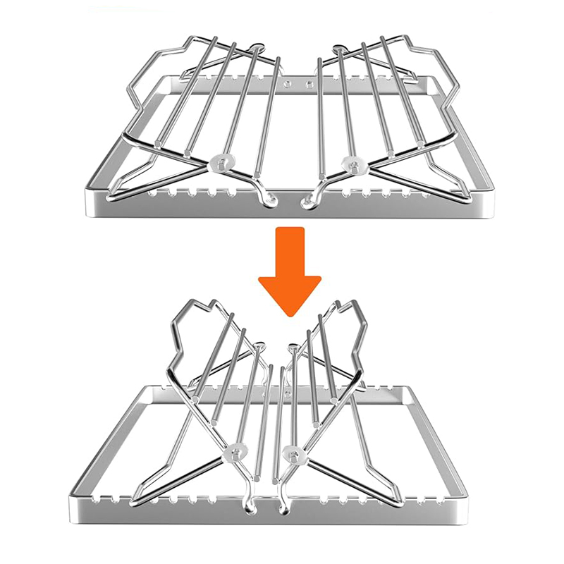 Adjustable Turkey Chicken Roasting Rack,V-Shaped T... – Vicedeal