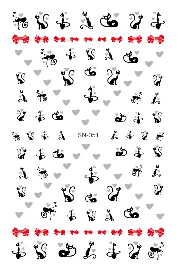 Sn luminous series nail art stickers tips dekoration negle wraps harajuku glædelig jul xmas musik manicura klistermærker: Sn -051