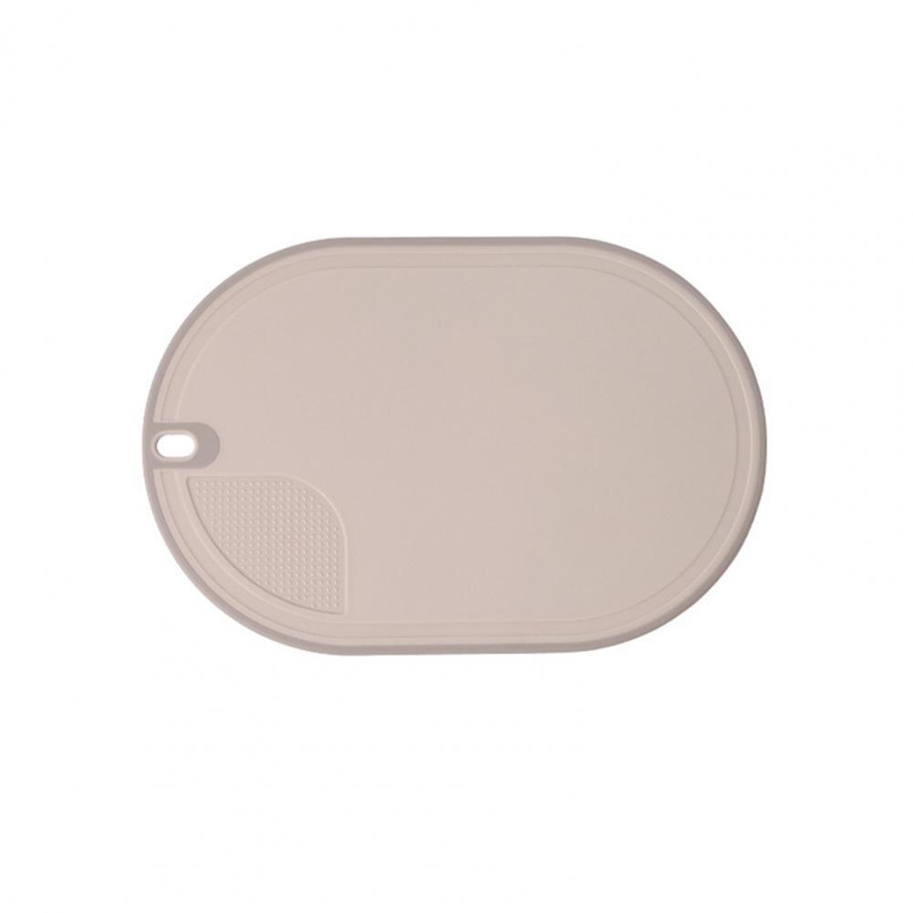 Chopping Board Attractive Heightened Edge Anti-slip Cutting Board Plastic Cutting Board: Khaki / 1