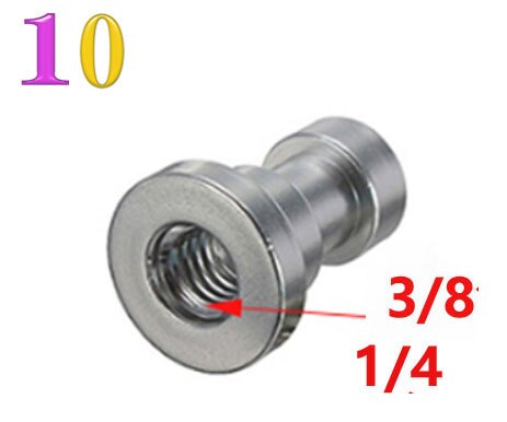 1/4" to 3/8" Male to Female Thread Screw Mount Adapter Tripod Plate Screw mount for Camera Flash Tripod Light Stand: 10