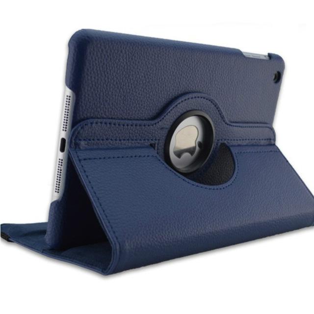 Etui do ipada Air model A1474 A1475 A1476 retina cover,Auto Sleep Cover do etui na ipada Air 2013 Release 360 stopni obrotowa obudowa: Dark blue