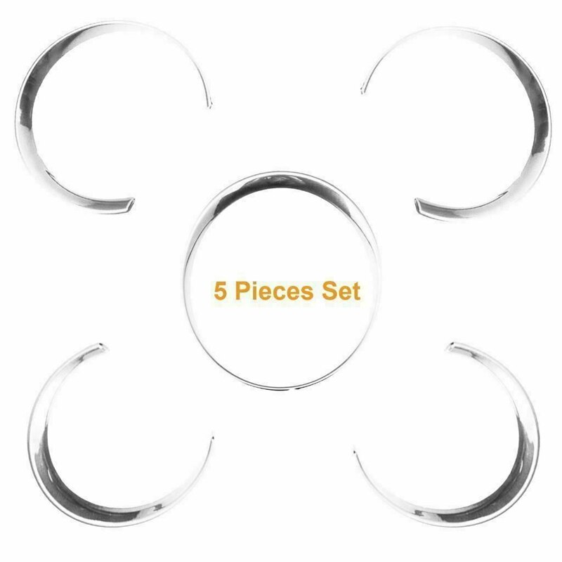 for-Porsche Cayenne 958 Silver Car Dashboard Meter Ring Covers Trim Interior Decoration