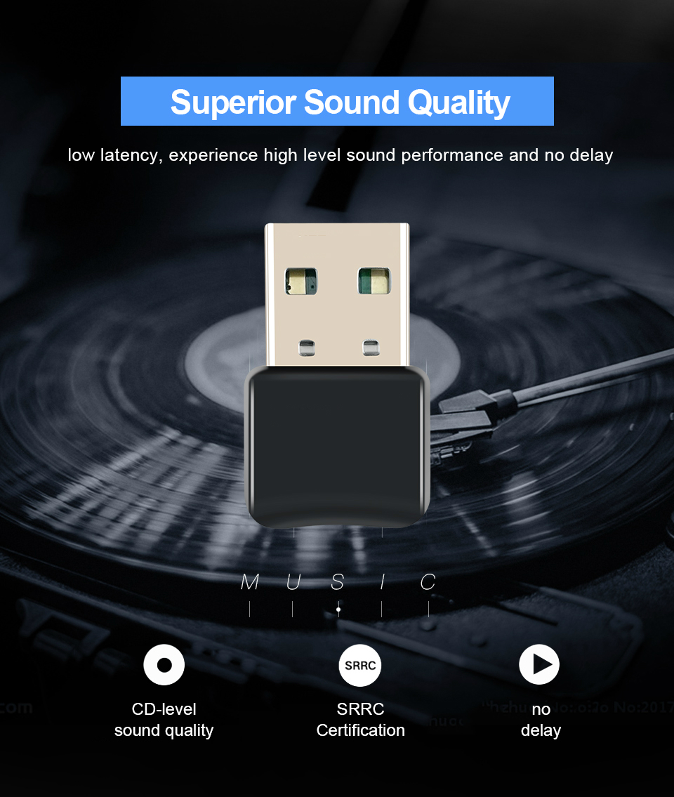Usb Bluetooth Adapter Musik 1