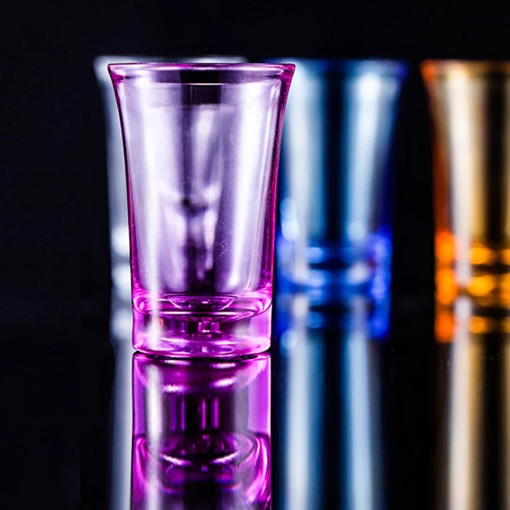 6PCS 1.2-Ounce Shot Glass Heavy Base Shot Glass Set Party Bar Whiskey Shot Glass