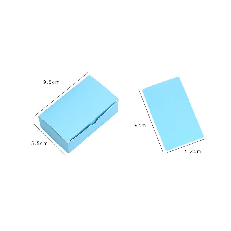 100pcs/box Color Word Card Blank Kraft Paper Handwritten Card Message Thank You Cards Label Bookmarks Learning Cards