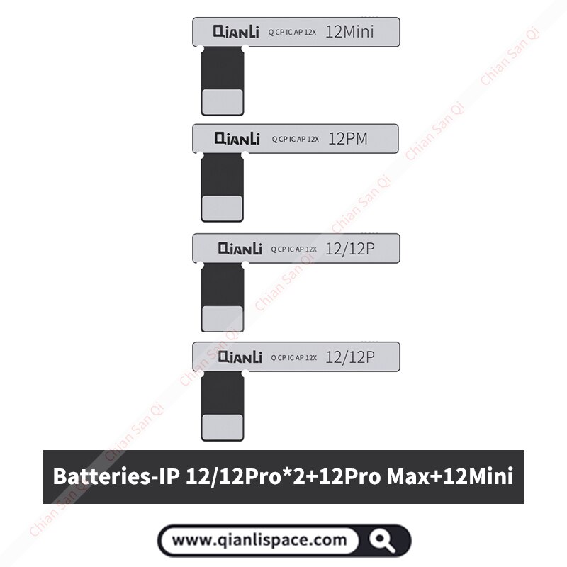 Qianli Apollo 6 In 1 Herstellen Detectie Apparaat Voor 12 11 Pro Max Xr Xsmax Xs 8P 8 7 True Tone Batterij Headset Baseband Reparatie: 12 Series 4PCS