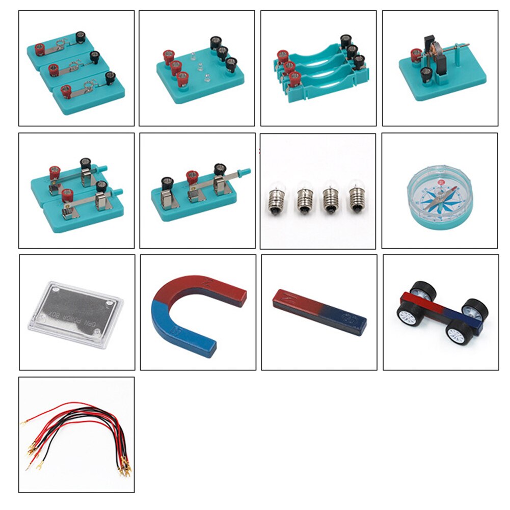 Physics Electricity Magnetism Physics xperiments Basic Circuit Experiment Kid Student Learning Tool физика Science Experiment