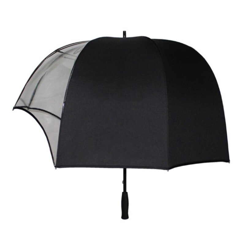 Ombrello a cupola a forma di casco antivento, ombrellone a cupola per coppia, ombrello da Golf trasparente con cappello inverso per casco vibrante