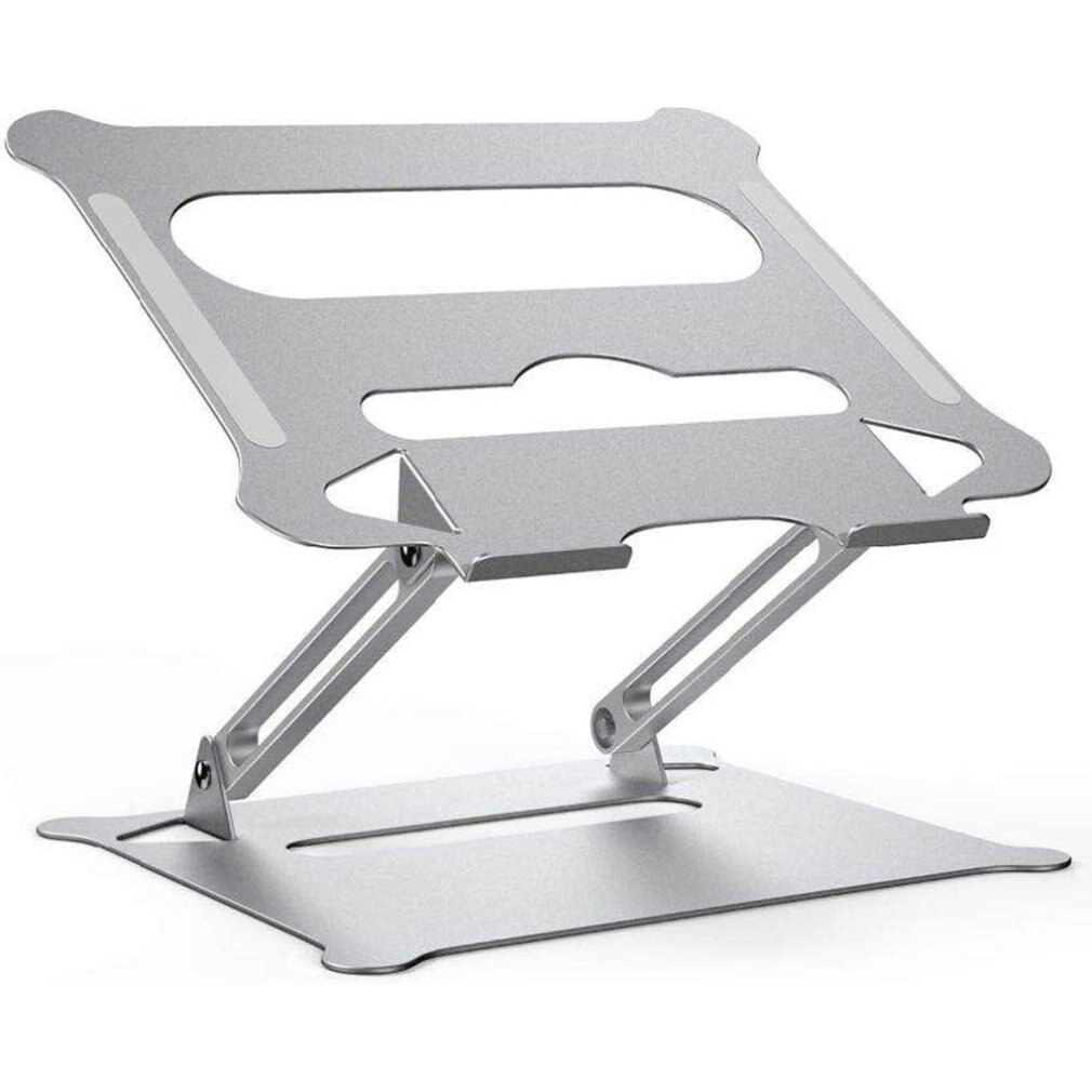 Aluminum Alloy Laptop Stand Heat Dissipation Portable Laptop Stand Adjustable Lifting Computer Stand: Silver