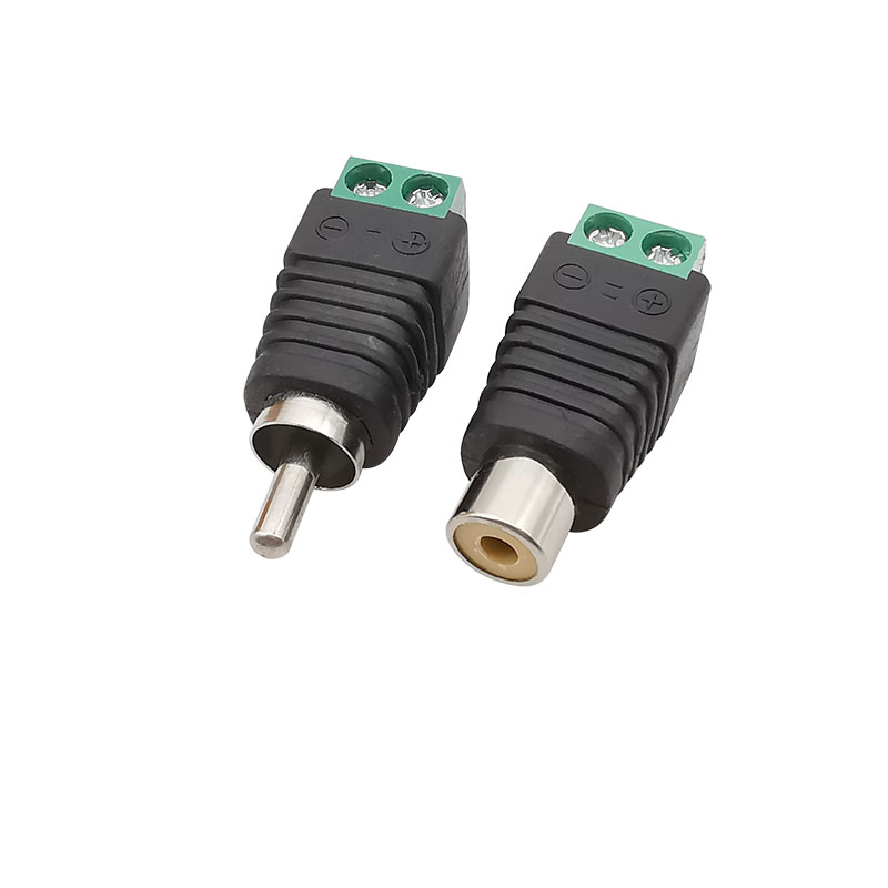 RCA Stecker & RCA Buchse Schraube Terminal Block Adapter RCA AV Audio- Video CCTV Kamera Lautsprecher Draht Kabel Anschlüsse