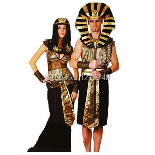 Nuevos trajes de faraón de Egipto, carnaval Príncipe egipcio blanco Cosplay, Disfraces de Halloween para hombres