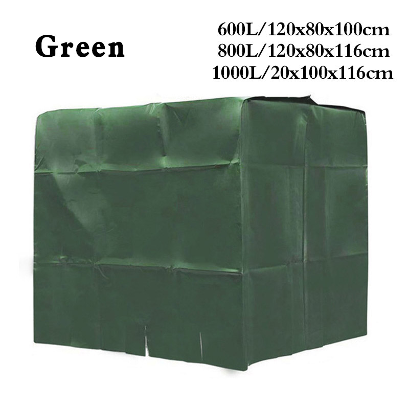 1000/800/600L Ibc Container Waterproof Zonnebrandcrème Oxford Doek Tuin Water Tank Stofdicht Beschermhoes: D / 120x100x116cm