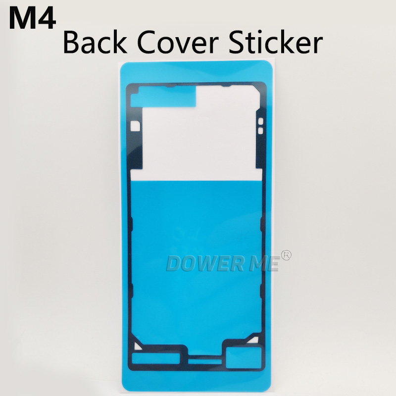 Dower meg front lcd-skjerm + bakdeksel vanntett teip-klistremerke til sony xperia  m4 aqua  e2303 e2333 e2353: Bakklistremerke