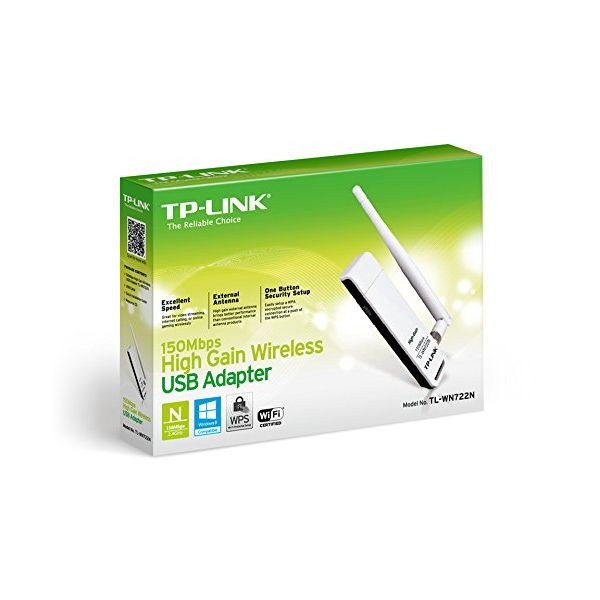 TP-LINK WN722N Adapter High Gain 1T1R 4dBi 150N Usb