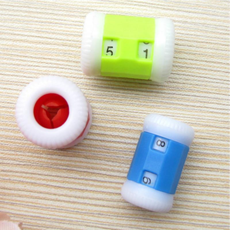 L Size Mini Plastic Knitting Manual Row Counter Stitch Marker Tally
