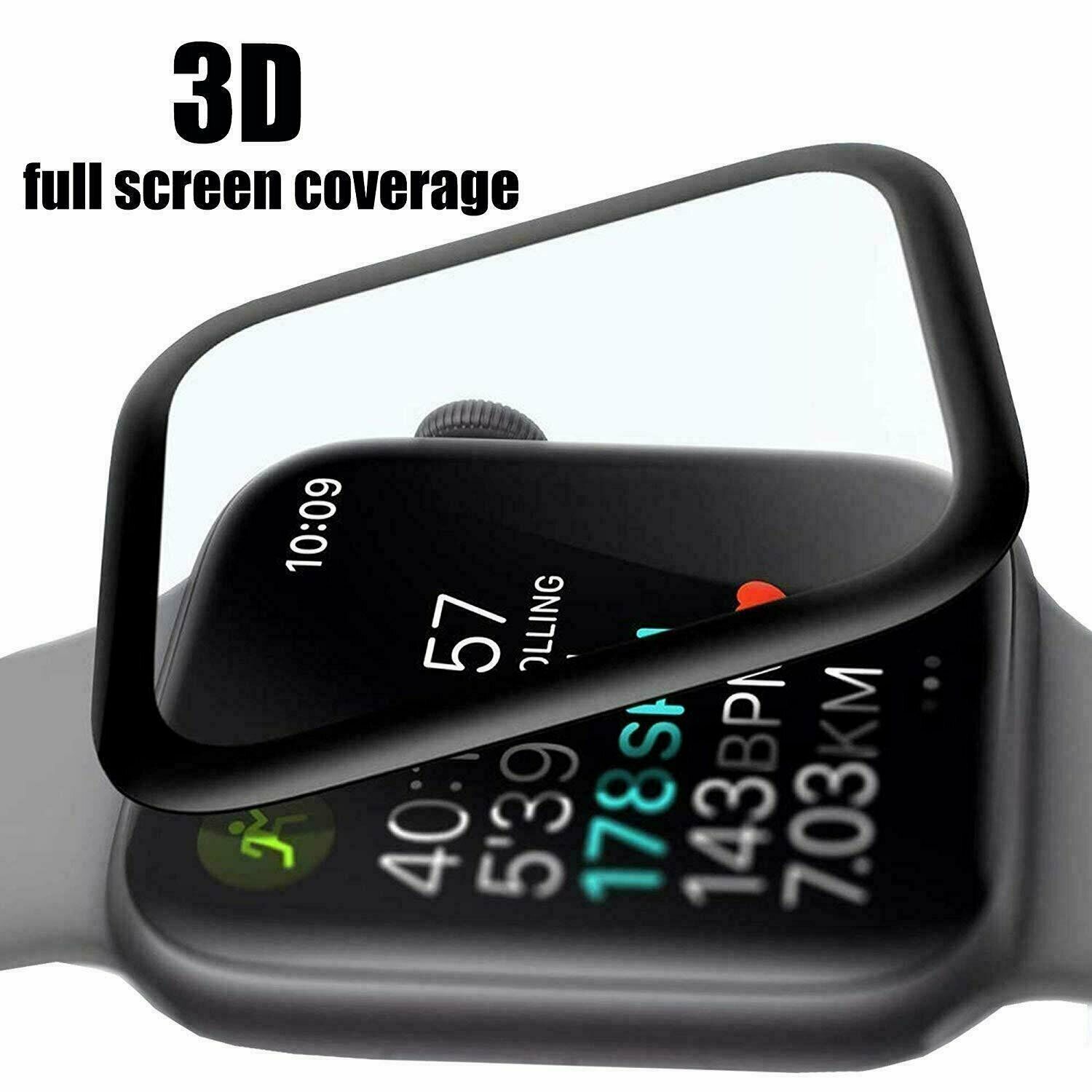 3D Full Screen Protector Film Voor Iwatch 38 42Mm 40 44Mm Apple Horloge 3 4 5
