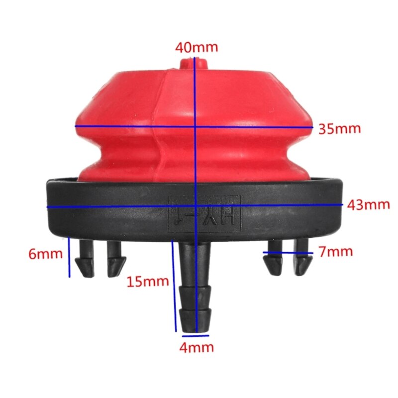 Brandstofpomp Carburateur Olie Bubble Primer Lamp Voor Kettingzaag Trimmer Bosmaaier X9FA