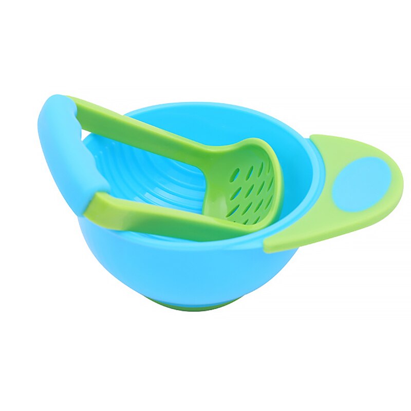 Baby Foods Grinder Grinding Set Child Feeding Food Bowl Processor Foodstuff Mills Tools Tableware Infant Safety Food Making Tool: blue and green