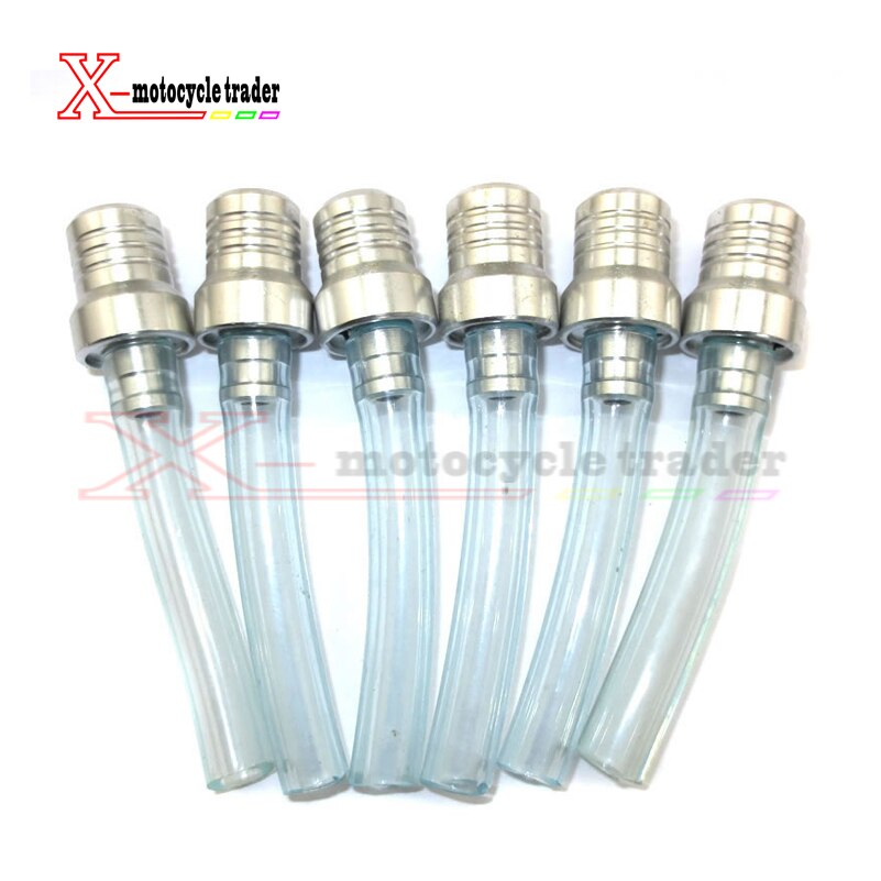 Blå aluminium brændstoftank gasdæksel til snavscykel / atv / pitcykel / abecykel motorcross 6 stykker / parti