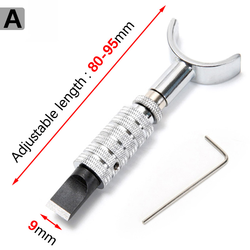Adjustable Swivel Knife for Leather Carving Cutter with Standard Size Blades, Rotate Knife Leather Craftsman Tools: Light Grey