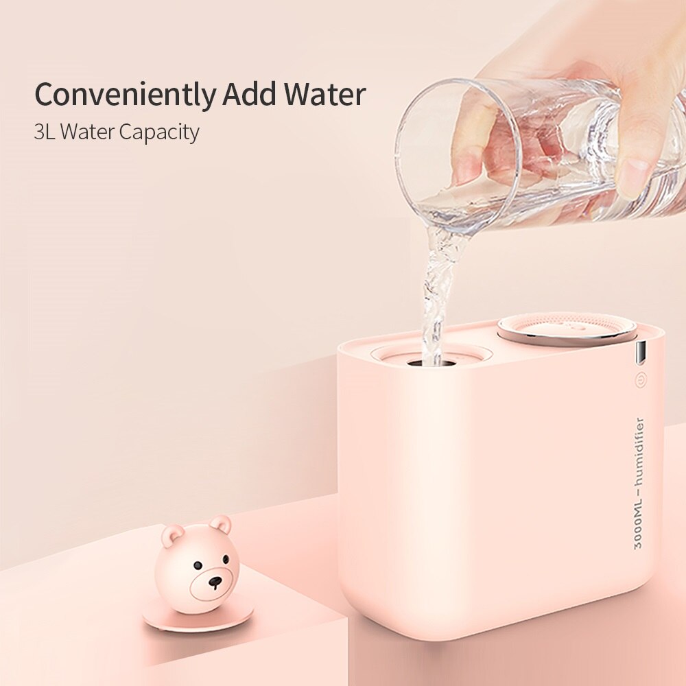 3000ml USB kaktus nawilżacz powietrza o dużej pojemności podwójna dysza ultradźwiękowy fajny Humidificador rozpylacz zapachów mgła producent Fogger