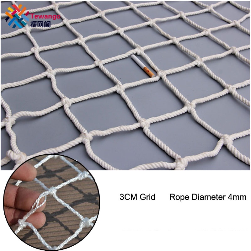 Grid 3cm Children Safety Net Building Rope Nylon Staircase Balcony Protective Fence Separation And Anti-falling Net 1X4M 1X5M